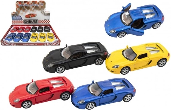 Metalowy model auta Porsche Carrera GT 1:36 z napędem typu pull-back