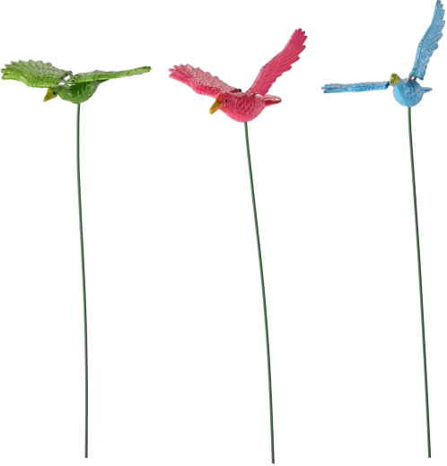 Ogrodowa dekoracja na patyku – ptak 34 cm