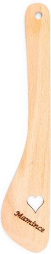 Drewniana łopatka TORO 30 cm z serduszkiem