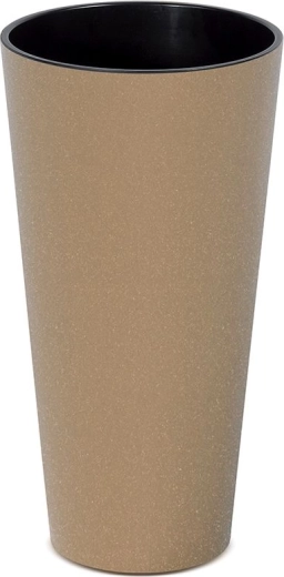 Donica Tubus Slim Eco Wood 30 cm z wkładem – naturo