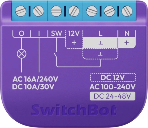 Inteligentny przekaźnik z beznapięciowym stykiem SWITCHBOT Relay Switch 1