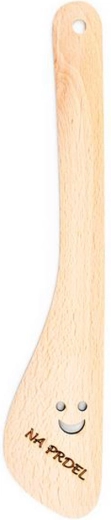 Drewniana łopatka TORO 30 cm z otworem w kształcie uśmiechu