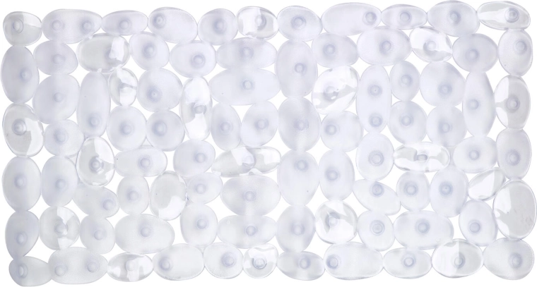 Antypoślizgowa mata do wanny 70 × 36 cm, transparentna