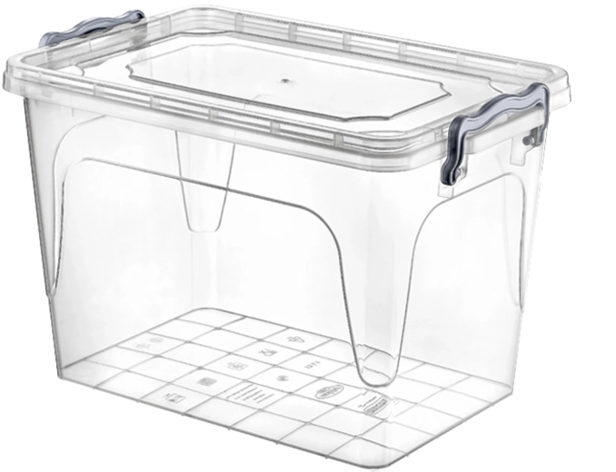 Plastowy pojemnik do przechowywania z pokrywką 13 l