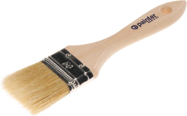 Płaski pędzel malarski 20 mm z drewnianą rączką