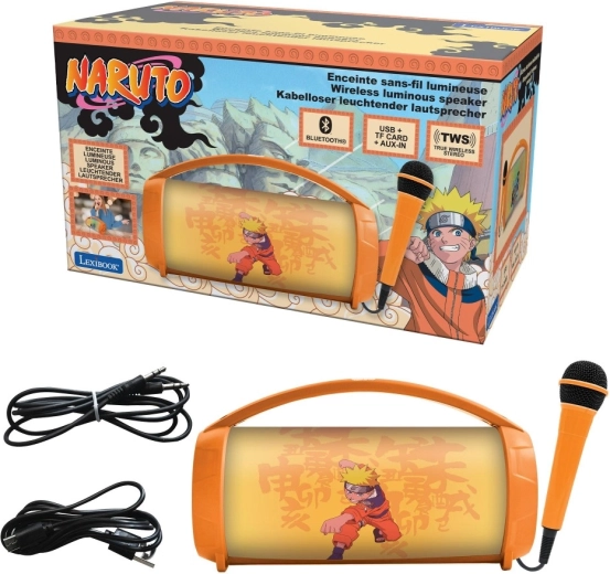 Głośnik Bluetooth z mikrofonem i efektami świetlnymi NARUTO Lexibook