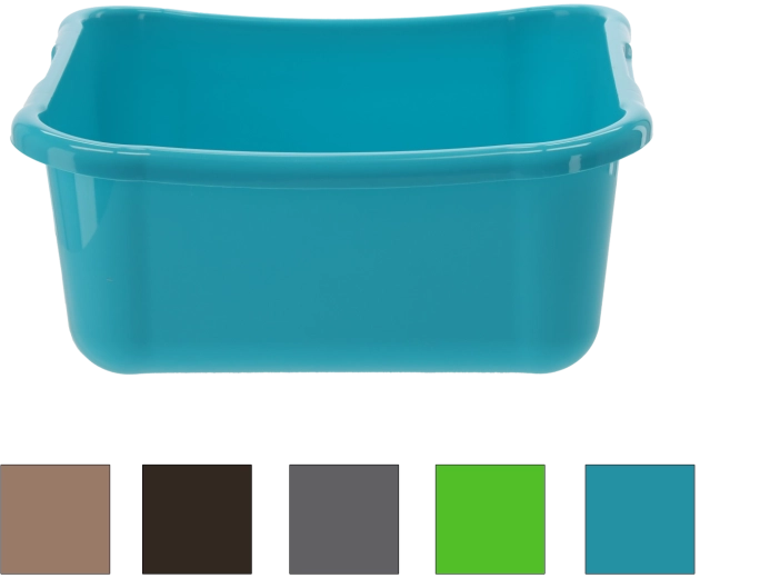 Kwadratowa plastikowa misa 12 l do zlewu