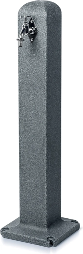 Ogrodowy słupek wodny z kranem, antracytowy granit