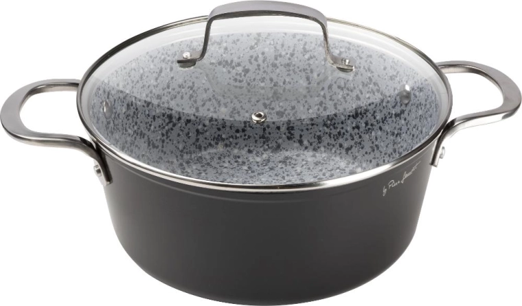 Granitowy rondel Lamart z pokrywką 24 cm