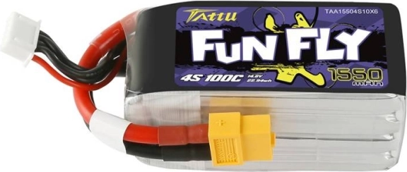 Tattu Fun Fly 1550 mAh 4S akumulator LiPo 100C z wtykiem XT60
