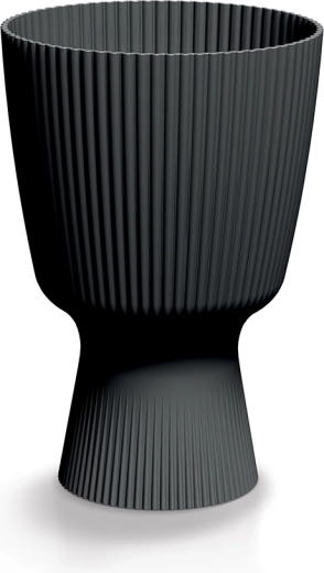 Doniczka Milly Round 18,8 cm w kolorze węgla