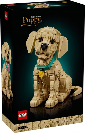 LEGO Icons szczenię golden retriever