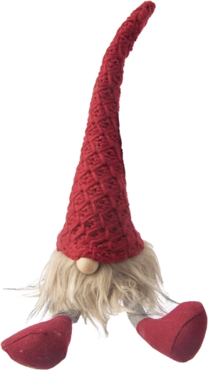 Skrzat pluszowy czerwony – dekoracja świąteczna 42 cm