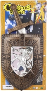 Dziecięcy rycerski zestaw miecz i tarcza