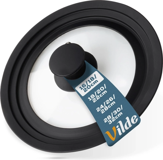 Uniwersalna szklana silikonowa pokrywka 16/18/20 cm Vilde