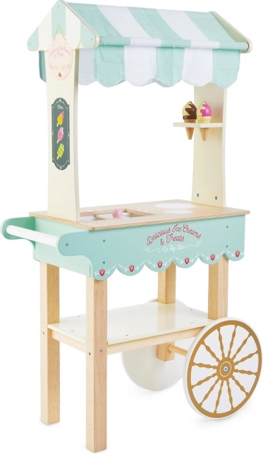 Le Toy Van luksusowy drewniany wózek z lodami Honeybake