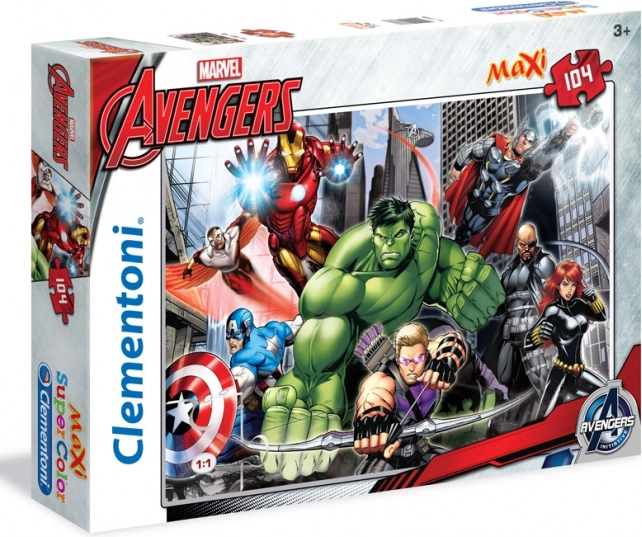 Puzzle CLEMENTONI Avengers Gotowi do walki MAXI 104 elementy