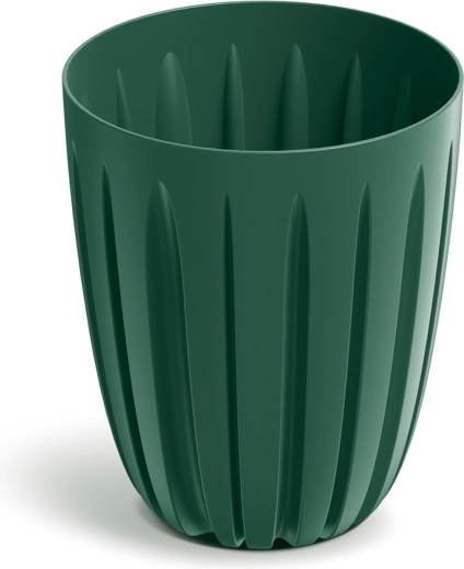 Donica Wario 29 cm ciemnozielona z wewnętrzną wkładką
