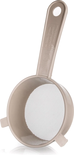 Sitko Praktis 9 cm z rączką, plastik latte