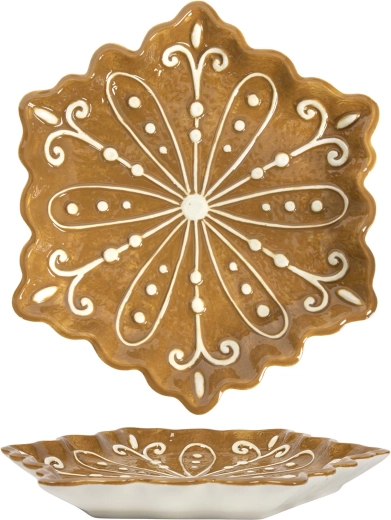 Świąteczny talerz kwadratowy 22,5 × 22,5 cm