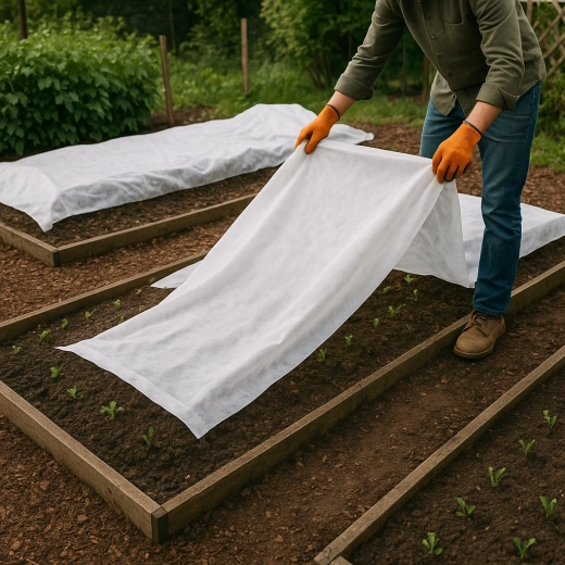 Biała agroagrotkanina zimowa i wczesnowiosenna 1,6 × 10 m, 30 g/m²