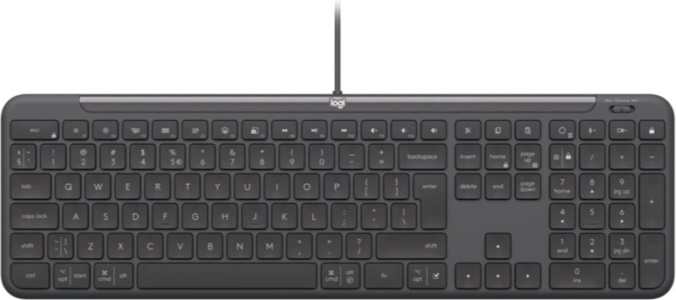 Logitech Signature Slim Wired K620 for Business – przewodowa klawiatura (US, grafitowa)