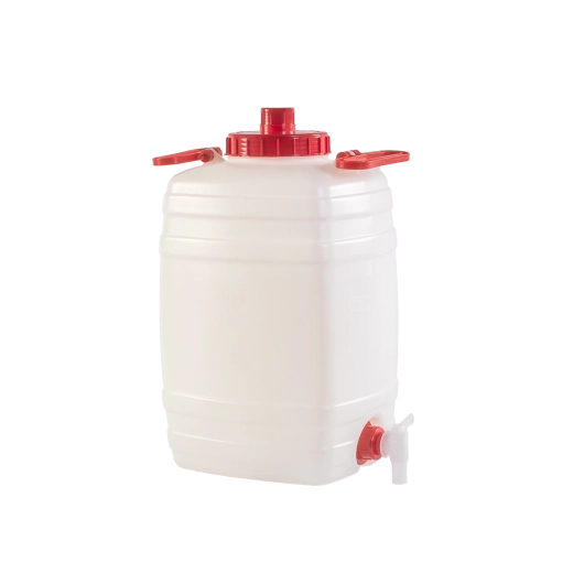 Plastowa beczka 20 l z zakręcaną pokrywą, uchwytem i odpowietrzeniem
