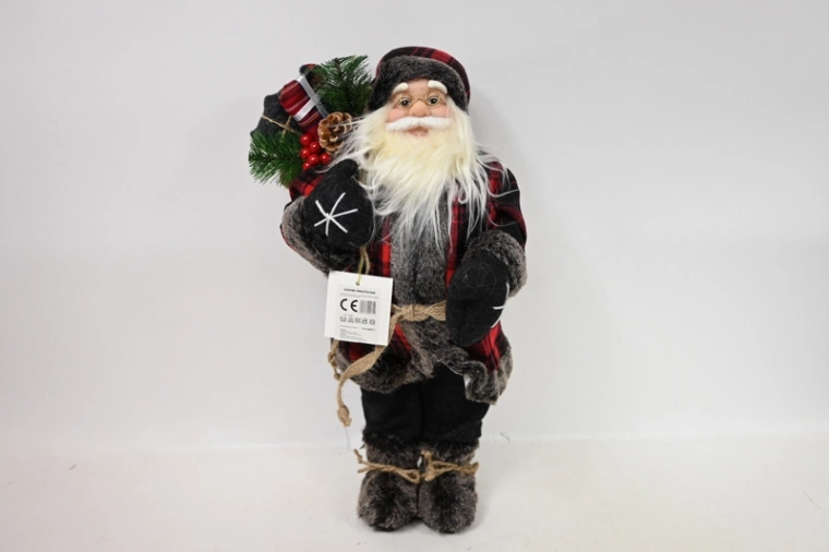 Świąteczna figurka Świętego Mikołaja (Dziadek Mróz) 45 cm