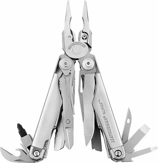 Leatherman Surge narzędzie wielofunkcyjne, 21 funkcji, w całości ze stali nierdzewnej, srebrny