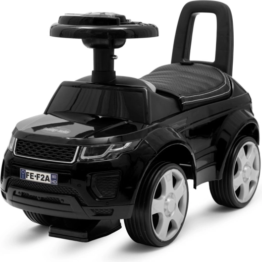 Jeździk dziecięcy SUV Baby Mix Prime czarny z siedziskiem ze skóry ekologicznej