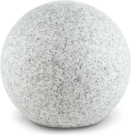 Lightcraft Shinestone XL ogrodowa lampa kulista 50 cm, wygląd granitu