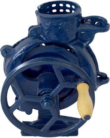 Stacjonarna łuszczarka do kukurydzy z żeliwa – niebieska