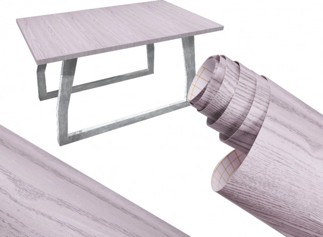 Samoprzylepna folia dekoracyjna dąb srebrnoszary 1,22 × 50 m