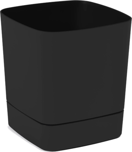 Doniczka z podstawką Clima 190 × 190 mm czarna