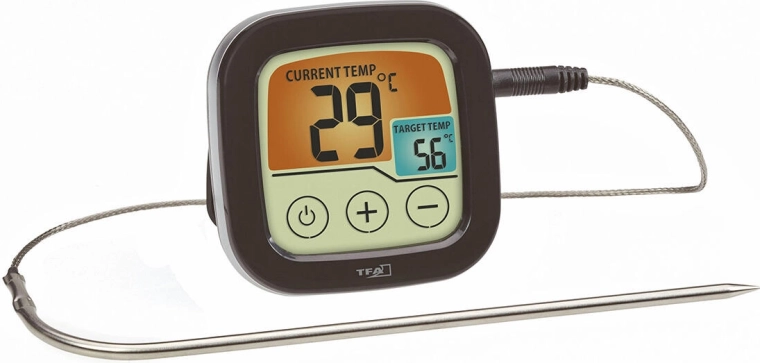 Cyfrowy termometr do pieczenia i grillowania ze stalową sondą