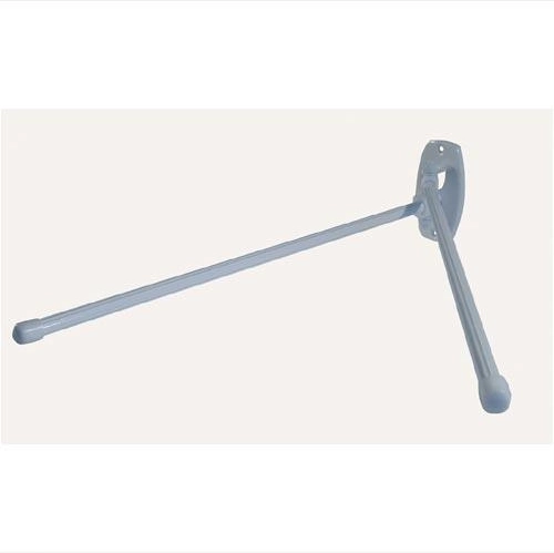 Dwuramienny metalowy wieszak na ręczniki – biały