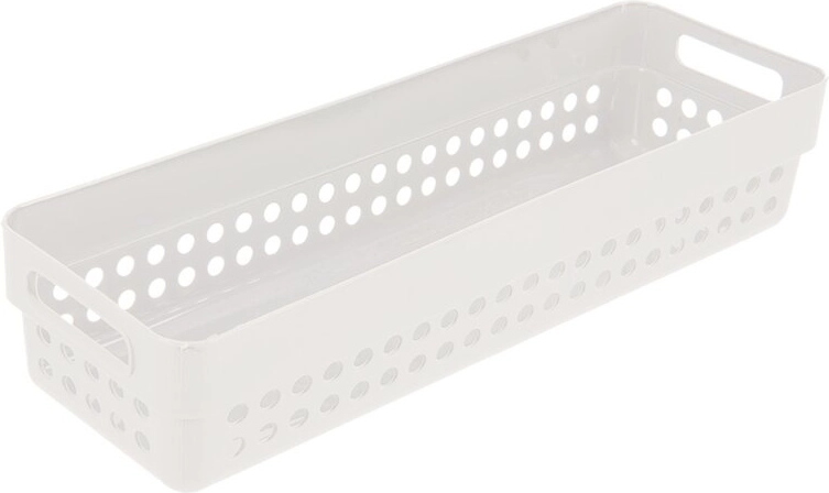 Koszyk Terra biały plastikowy organizer