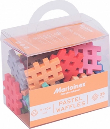 Klocki Waffle Mini Pastel 35 elementów