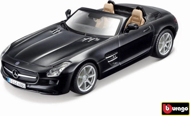 Bburago Mercedes-Benz SLS AMG Roadster 1:32 czarny metalik