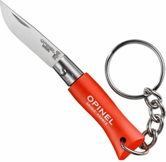 Scyzoryk do kluczy OPINEL N°02, pomarańczowy, drewno bukowe, 3,5 cm