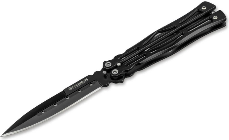 Nóż balisong Magnum Neptis z czarnym ostrzem
