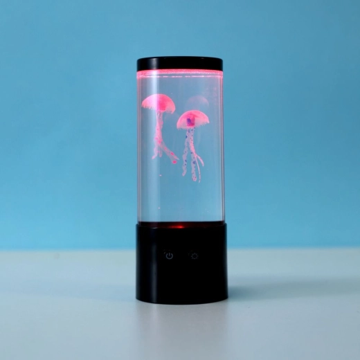 Lampa LED z pływającymi meduzami – mała