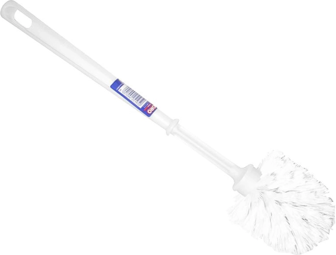 Szczotka do WC z plastiku bez podstawki, biała