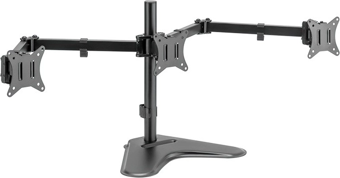Uchwyt biurkowy na trzy monitory 17–27" (maks. 7 kg na ramię)