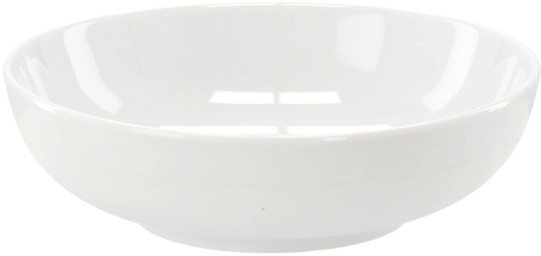 Porcelanowy kwadratowy głęboki talerz 21,5 cm biały