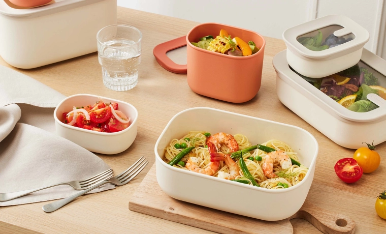 Pojemniki na żywność LocknLock Dual Nesting, zestaw 3 szt.