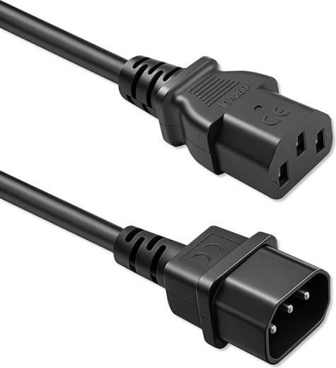 Kabel zasilający Schuko – IEC C13 do C14, 3×0,75 mm², 2 m, miedź Qoltec