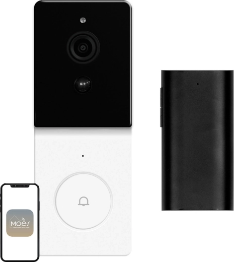 Moes Wi‑Fi wideodzwonek z RF 433 MHz i 1080p
