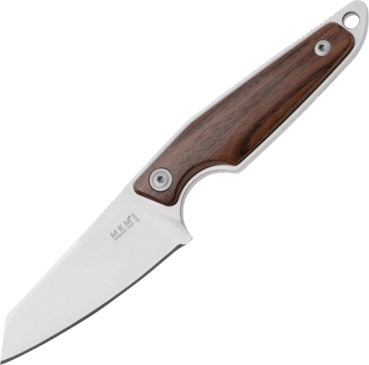 MKM Makro 2 nóż EDC ze stałą głownią Sheepsfoot M390 z drewnem Santos