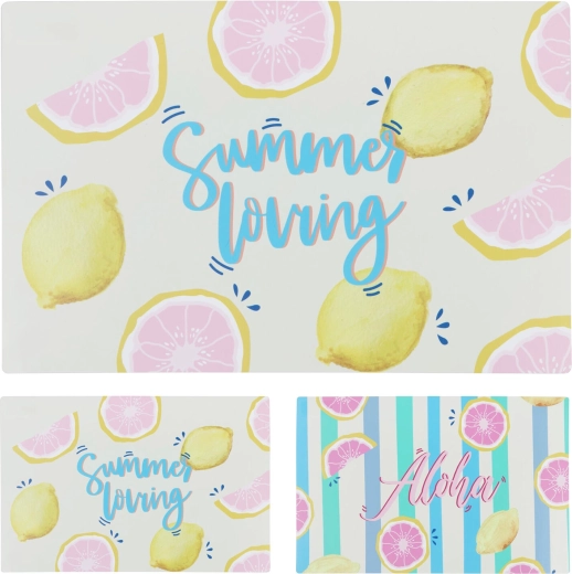 Plastowe podkładki Aloha/Summer 43,5 × 28,5 cm